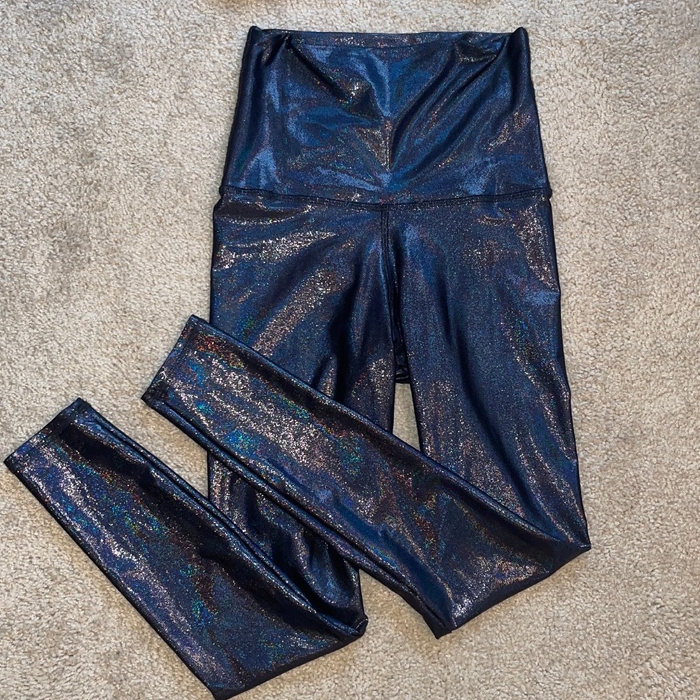 Emily Hsu Shine High Waisted Leggings & Top Set